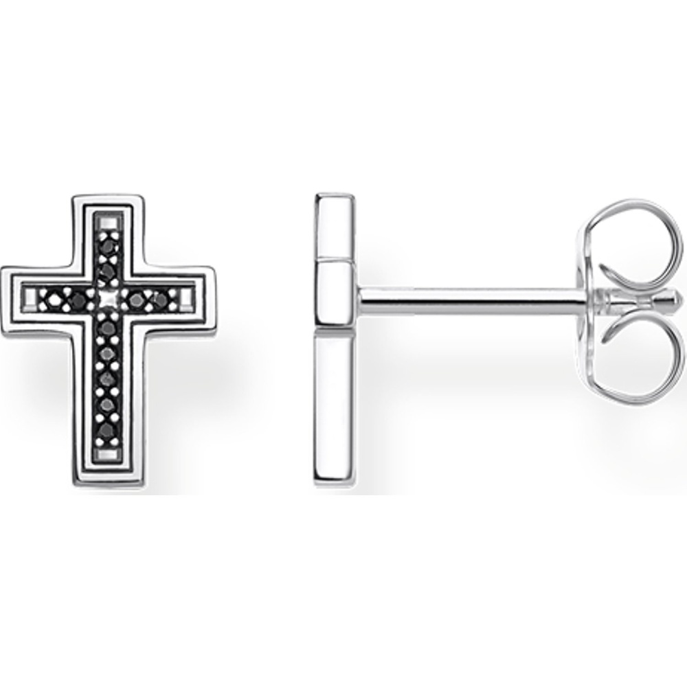 Thomas Sabo Boucles d'oreilles à fermoir à poussette 925 Argent Boucles d'oreilles