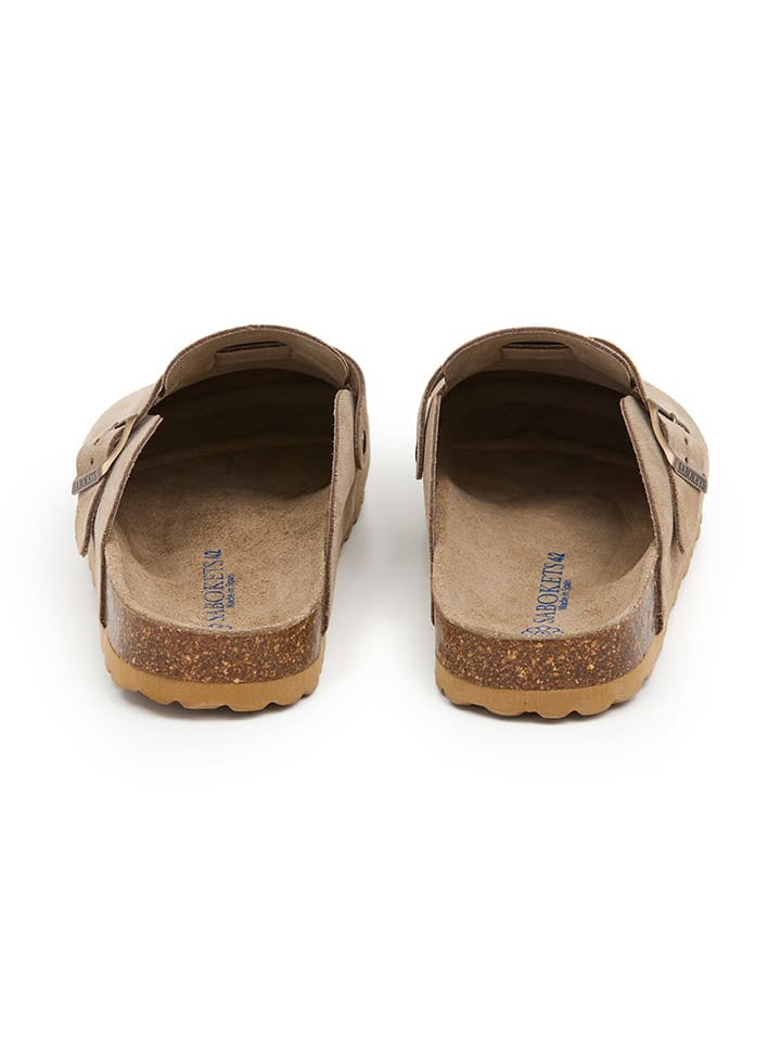 SABOKETS Leder-Clogs in Beige günstig kaufen