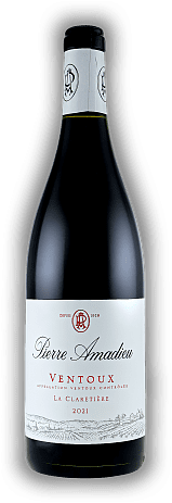 Pierre Amadieu, Ventoux, AC, La Claretiere, 2021, Cotes du Rhone rouge  Pierre Amadieu, Ventoux, AC, La Claretiere, 2021, Cotes du Rhone rouge  Ein Wein mit schöner Frucht und eleganter Unkompliziertheit. Jahrgang 2021 - 0,75	 Liter - Vol 14,0%
