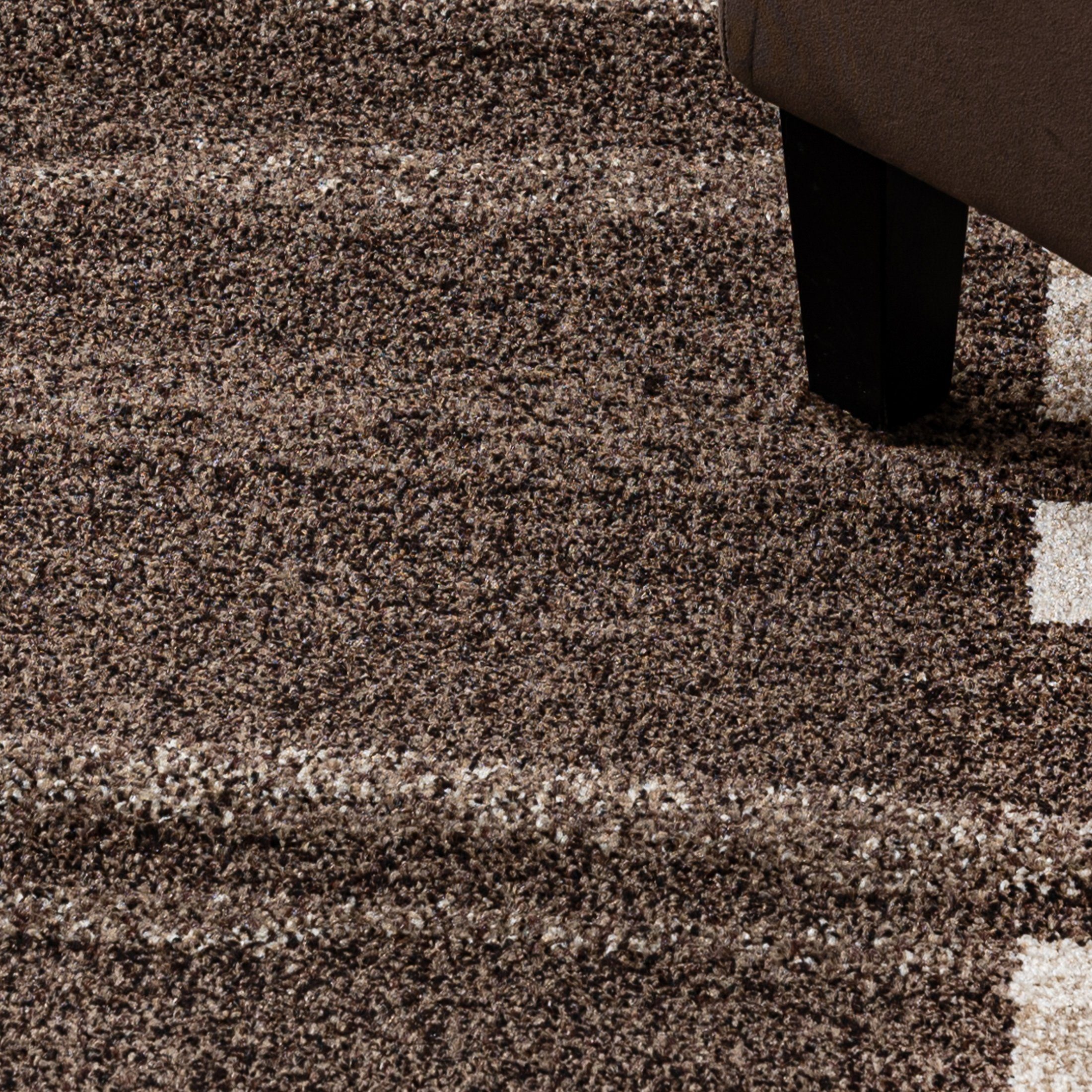 Läufer Läufer Flurläufer Modern für Vorzimmer, Küche - Braun, Mazovia, 70 x 100 cm, Kurzflor, Meterware, Höhe 10 mm, Kurzflor - niedrige Florhöhe