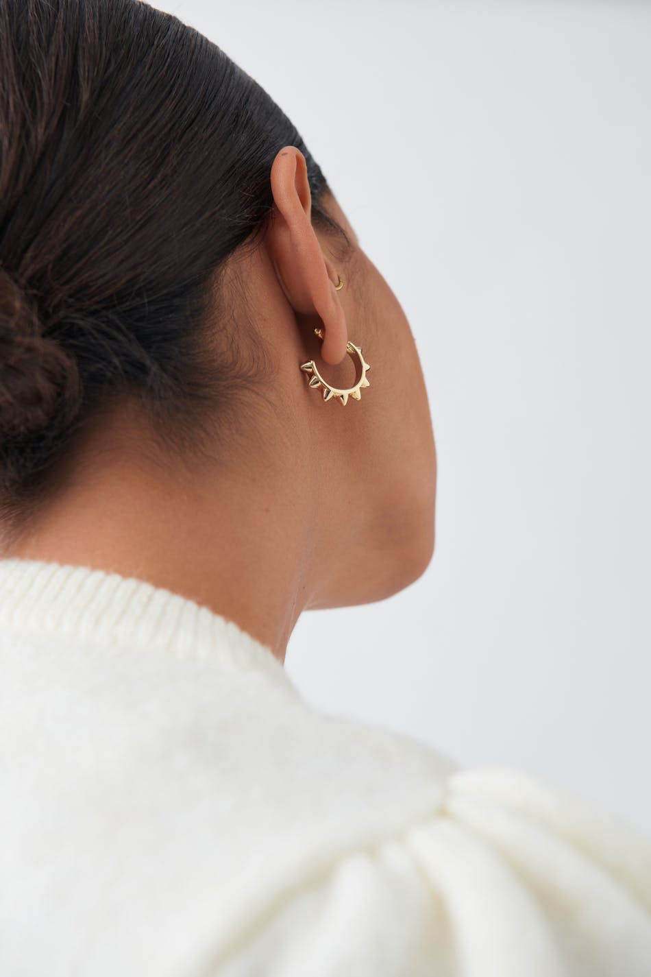 Spike hoops earrings
