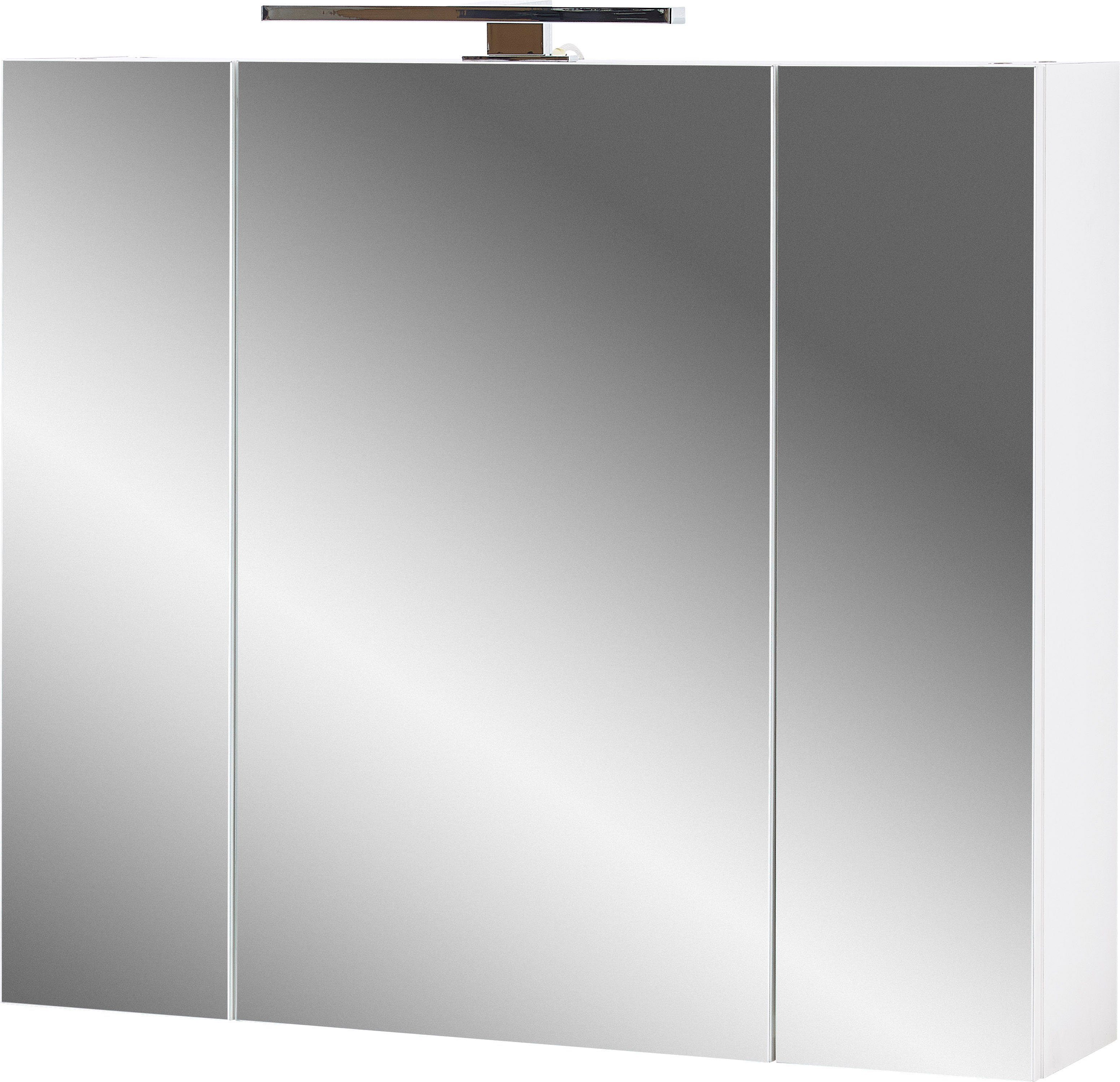GERMANIA Badmöbel-Set Scantic, (2-St), bestehend aus Waschbeckenunterschrank und Spiegel