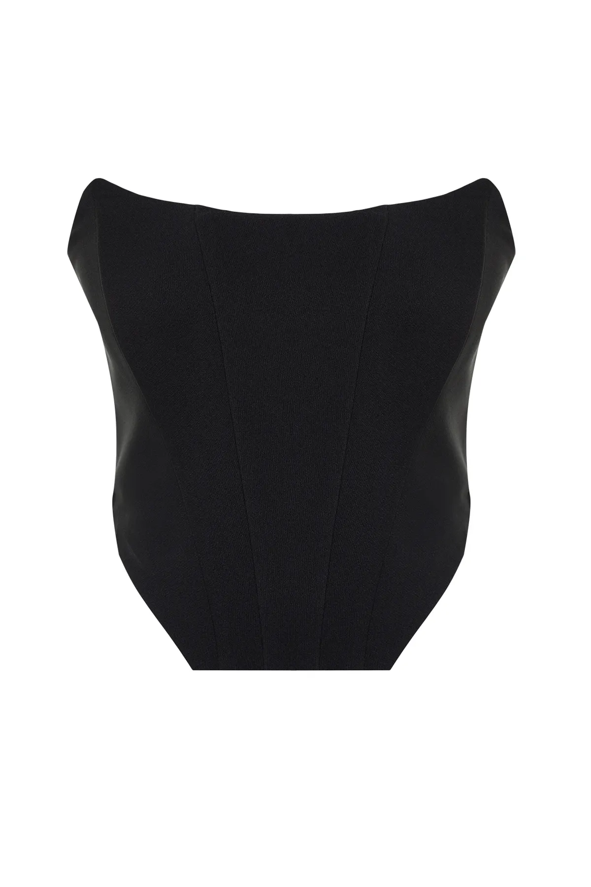 Trendyol Collection  Schwarzes, bauchfreies, gefüttertes, gewebtes Korsett mit detailliertem Bustier