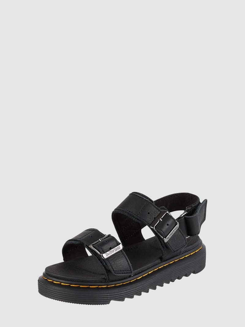 Sandalen aus Leder Modell 'Kyle' in schwarz