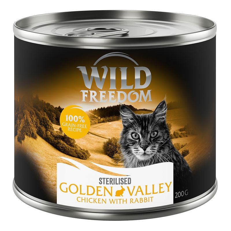 Wild Freedom Adult Sterilised 6 x 200 g - getreidefrei | bitiba %