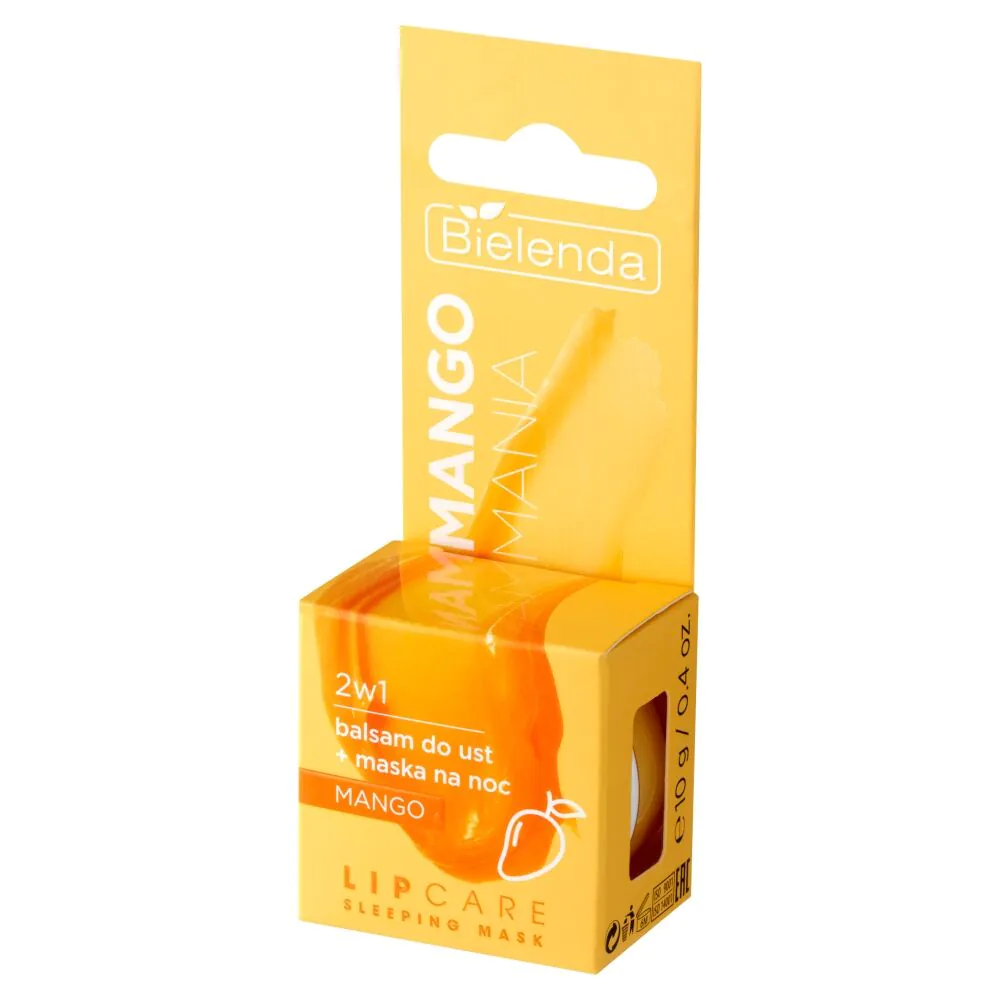 Bielenda Lip Care Ноћна маска за усне Mango Mania 2у1 балзам за усне + Манго ноћна маска