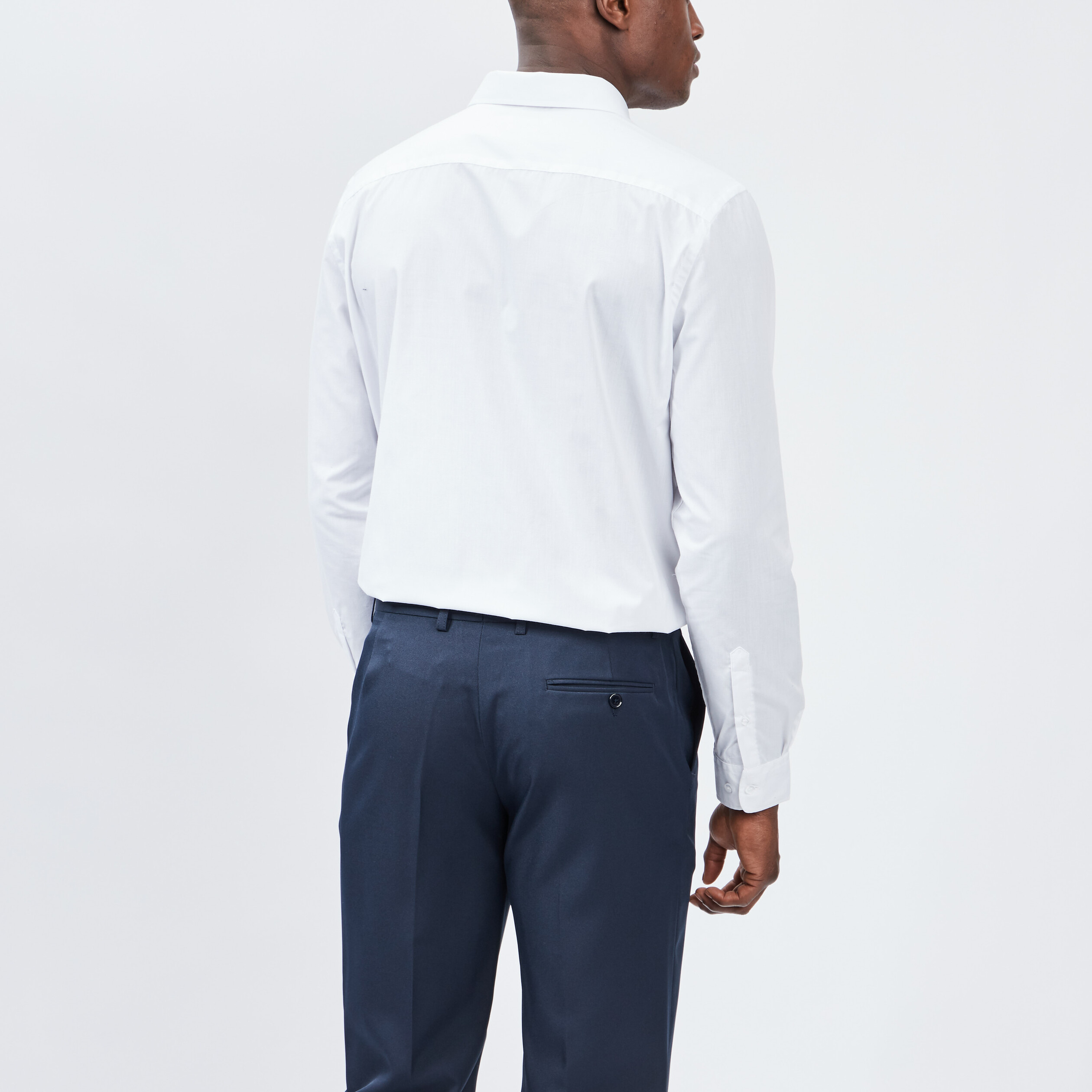 Chemise manches longues Studio blanc homme | La Halle