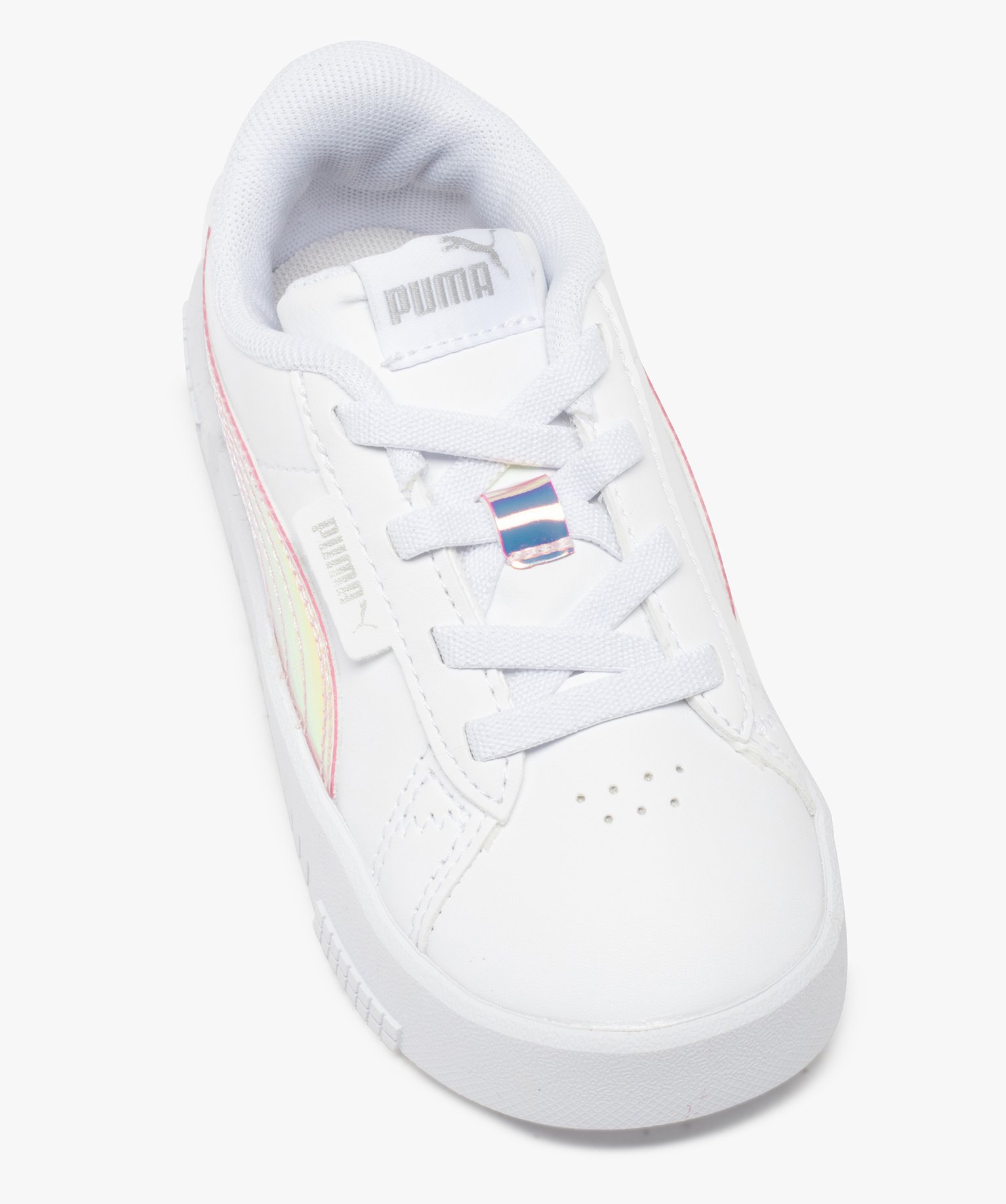 Baskets fille à lacets élastiques – Puma Jada blanc | GEMO