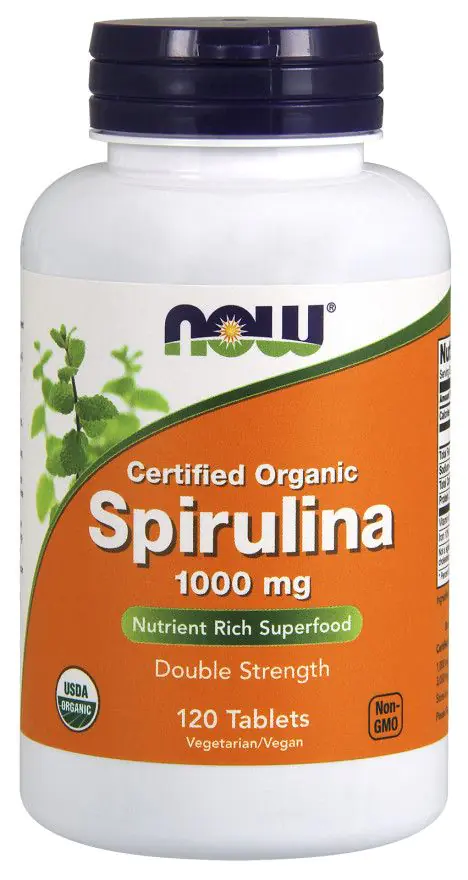 Now Foods Spirulina Organic 1000 mg, Tabletki