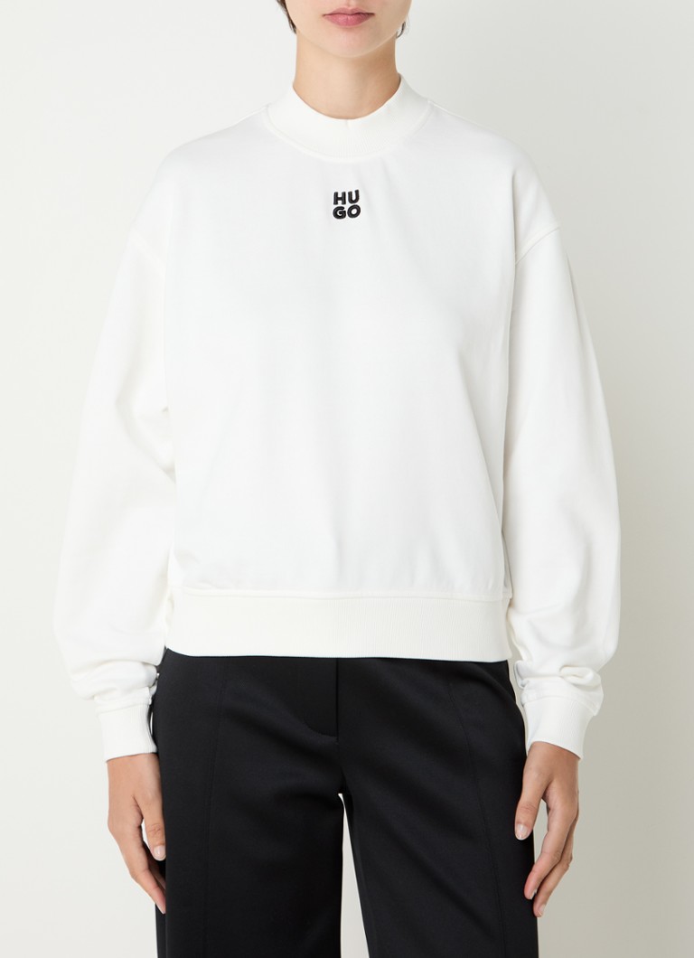 Pulover HUGO BOSS Daxandria cu logo brodat