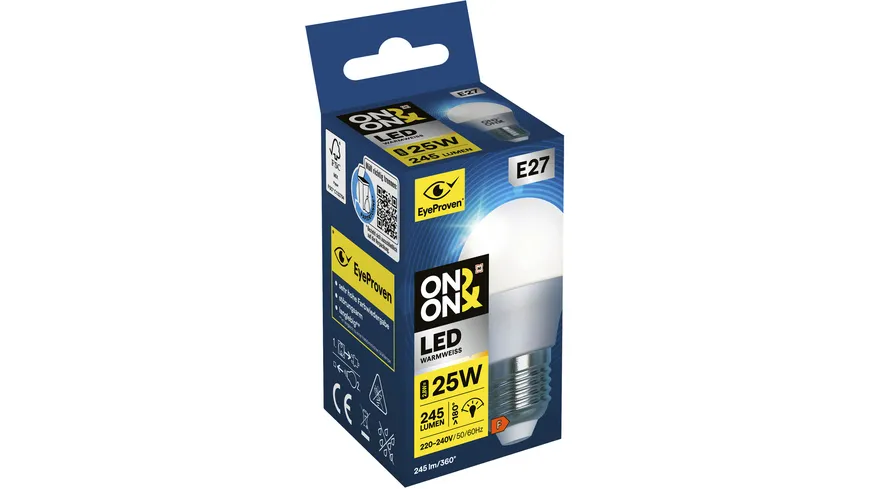 ON&ON LED-Lampe SMD Tropfen E27 25 Watt