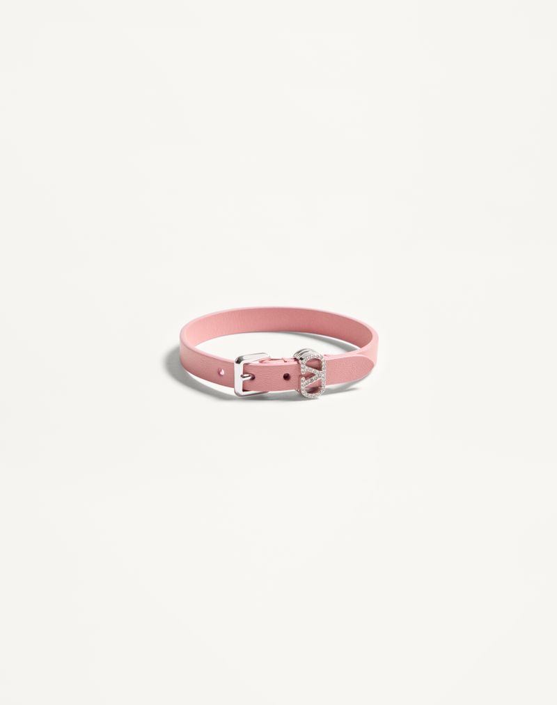 Valentino Ovalette armbånd i læder og Swarovski® krystaller