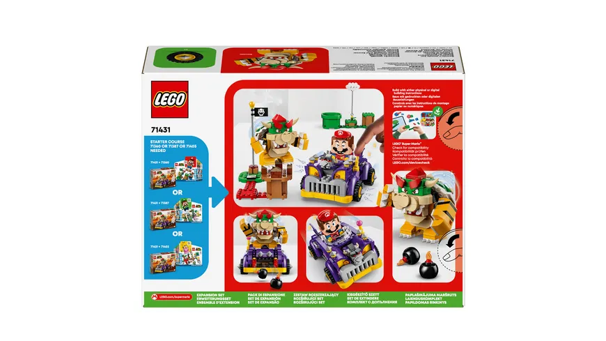 LEGO Super Mario 71431 Bowsers Monsterkarre – Erweiterungsset Spielzeug
