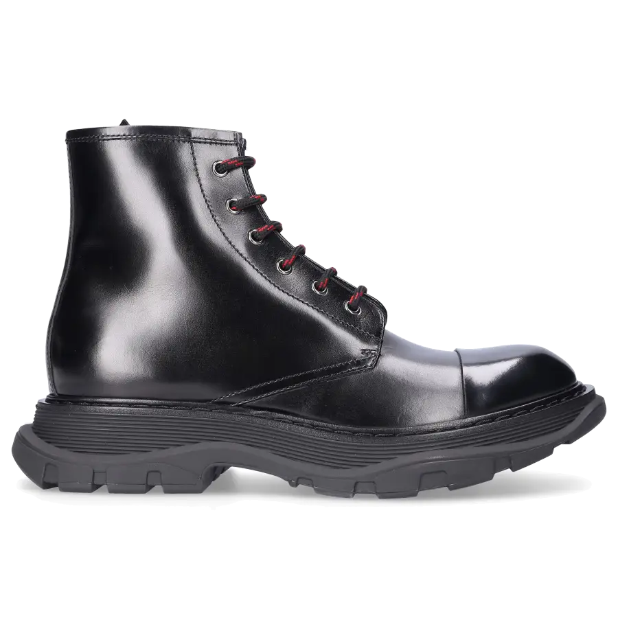 Alexander McQueen - Schnürboots WHSW1 Kalbsleder - schwarz