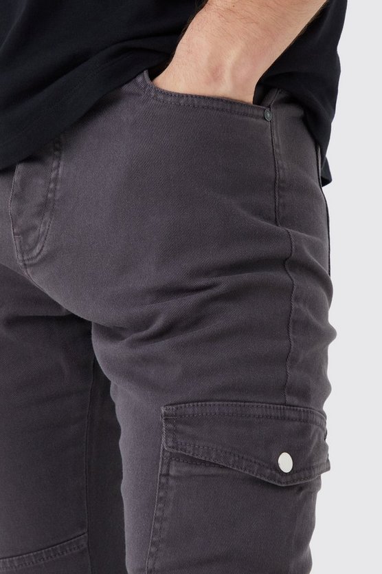 Tall Skinny Cargo-Hose mit Reißverschluss