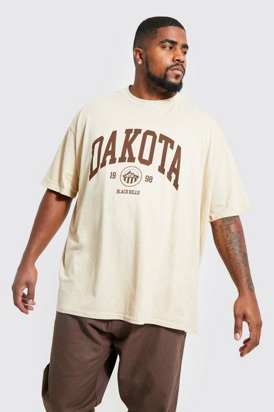 Plus T-Shirt mit Dakota City Print