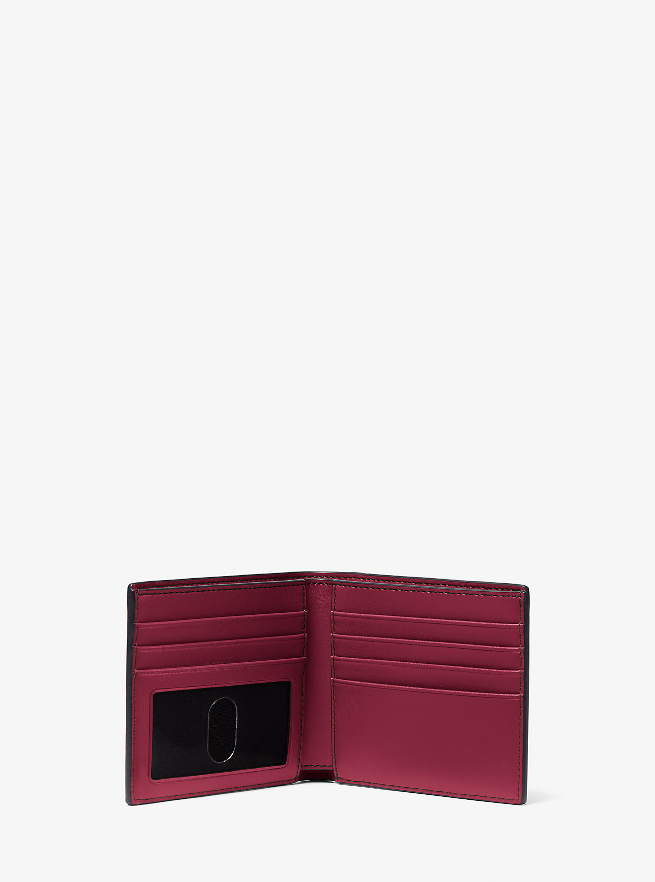 Hudson Pebbled skinnlommebok - MULBERRY