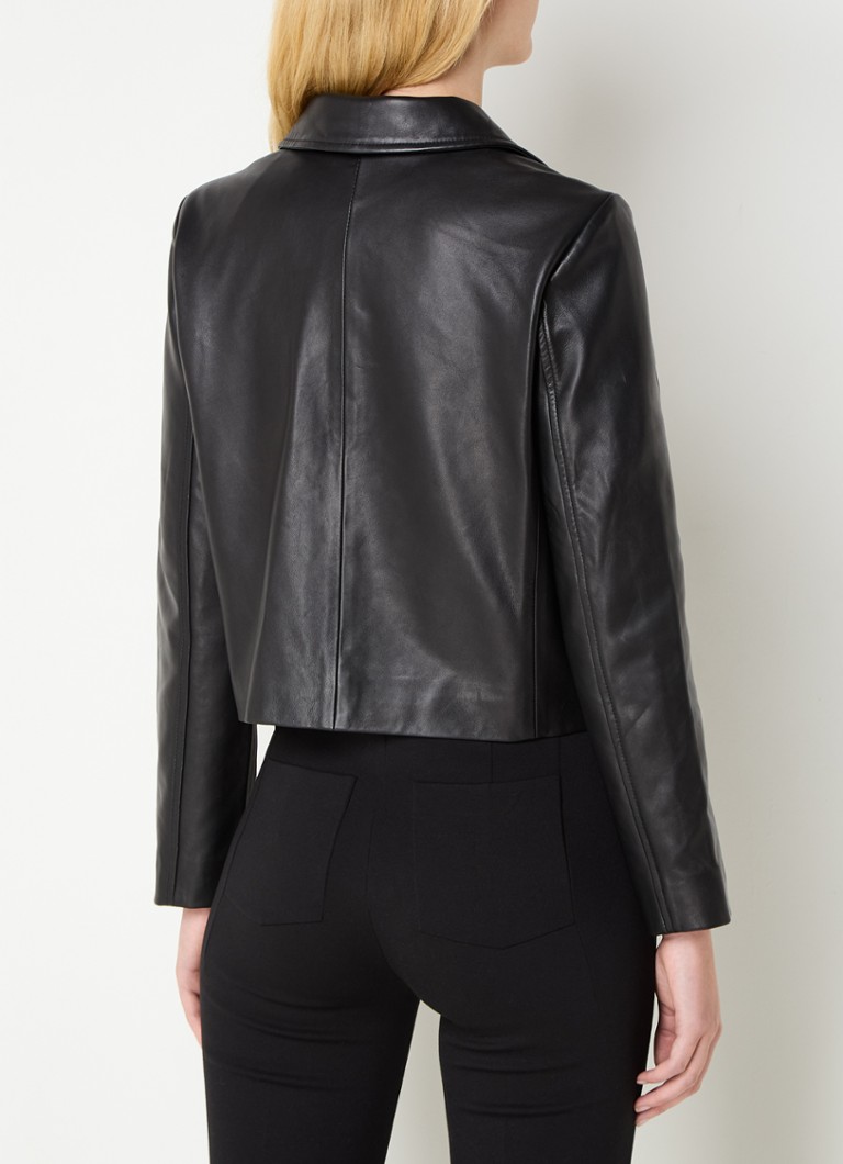 Gerard Darel Beyza lambskin jacket with patch pockets