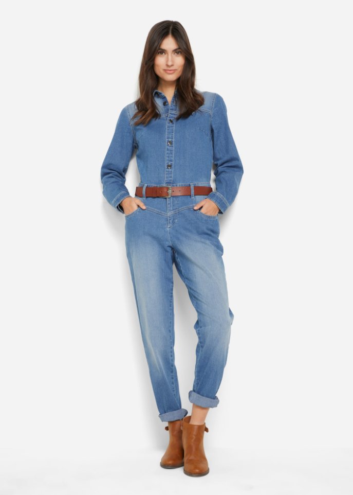 Jeans-Overall mit Stretch