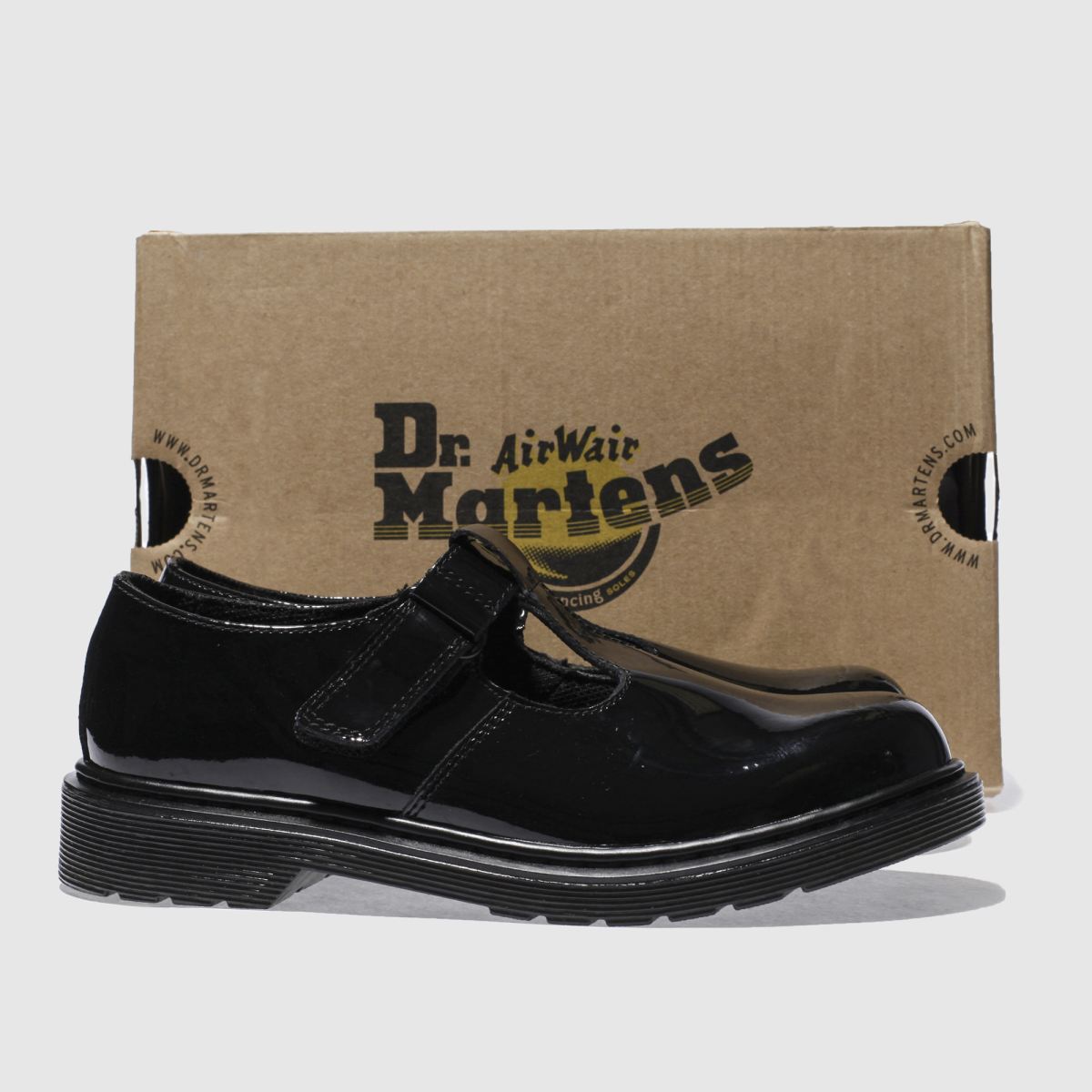 Dr. Martens fekete ailis lányka ifjúsági cipő