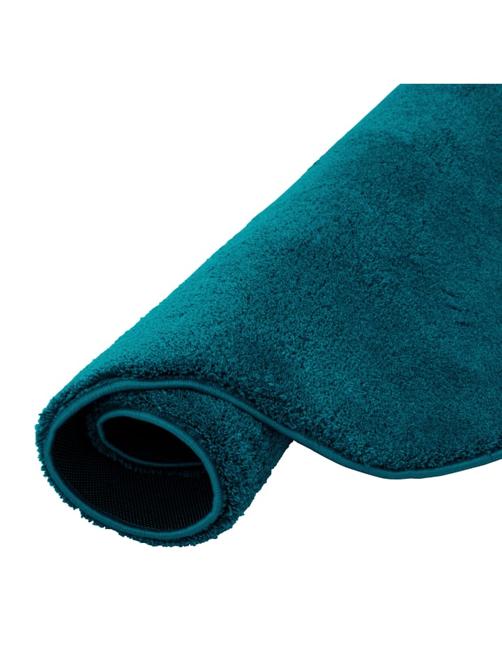 Pergamon Super Soft Kinder Hochflor Teppich Silky Kids Rund in Petrol günstig kaufen