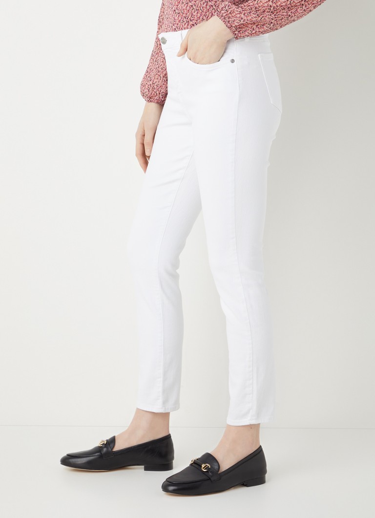 Blugi skinny NYDJ Alina cu talie medie și decolorare.