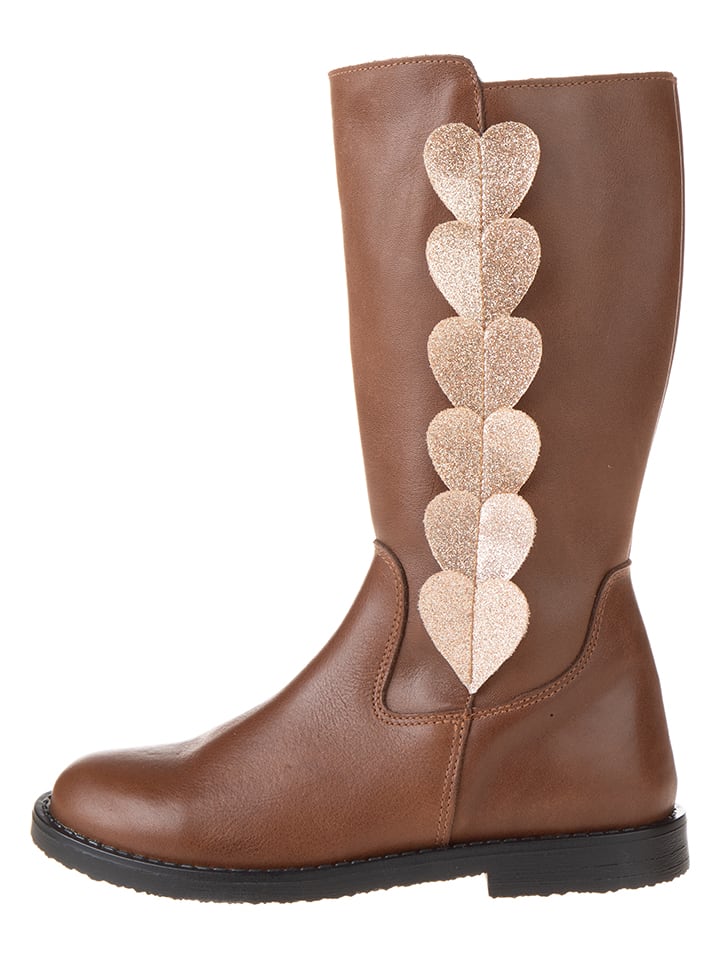 lamino Leder-Stiefel in Hellbraun günstig kaufen