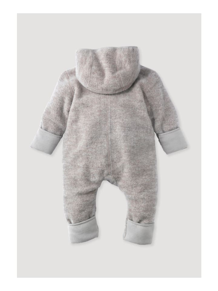 Hessnatur Wollfleece Overall in greige günstig kaufen