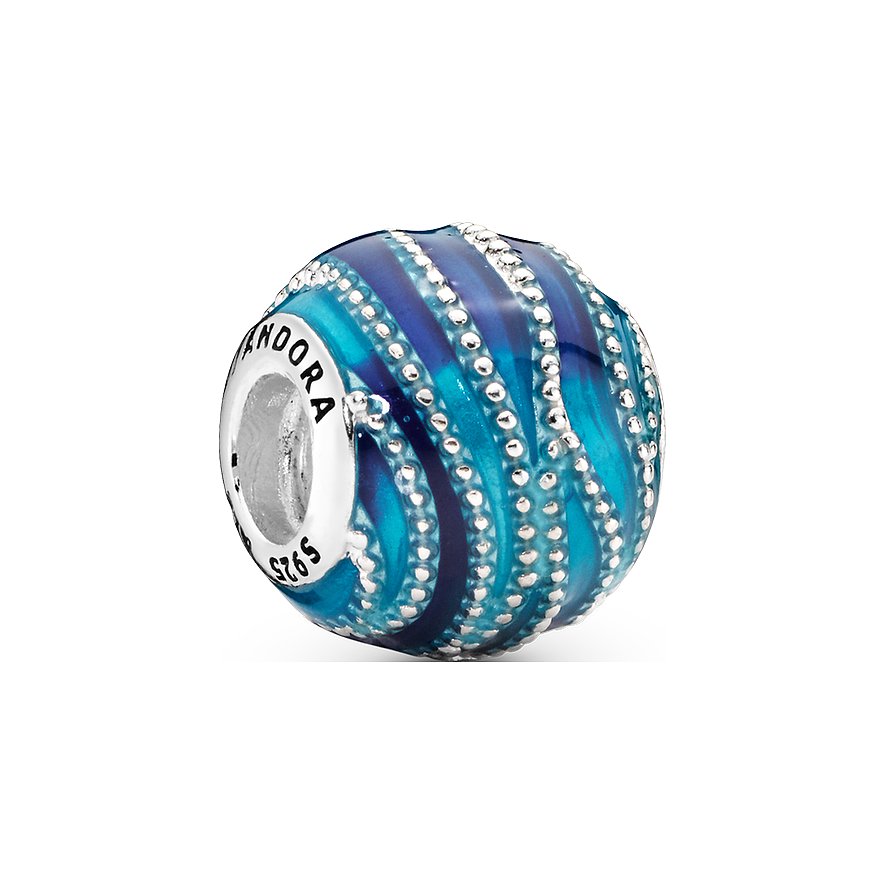 Pandora Charm Moments Blaue Welle