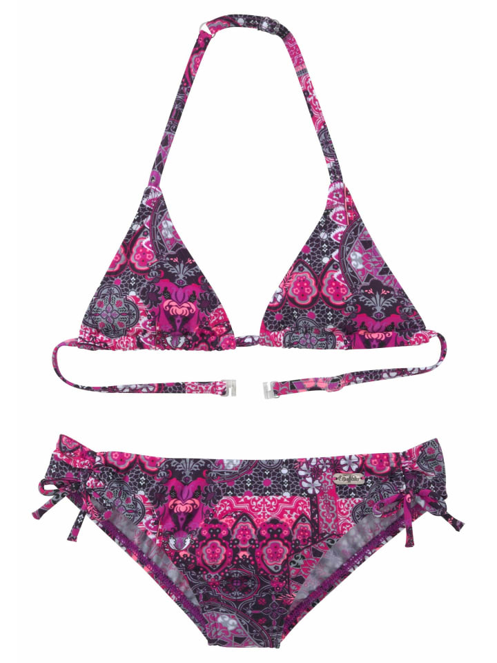 Buffalo Triangel-Bikini in aubergine-bedruckt günstig kaufen