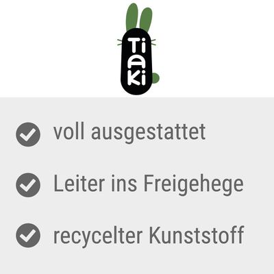 TIAKI Kleintierheim Maisonette 100