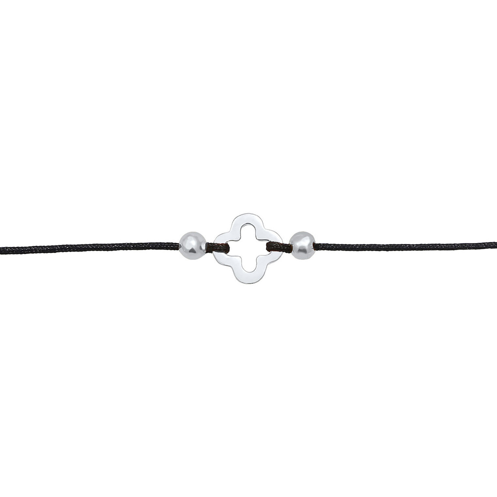 Elli Elli Collier Dames Choker Nylon CAmourrleaf Luck Talisman en argent sterling 925  collier