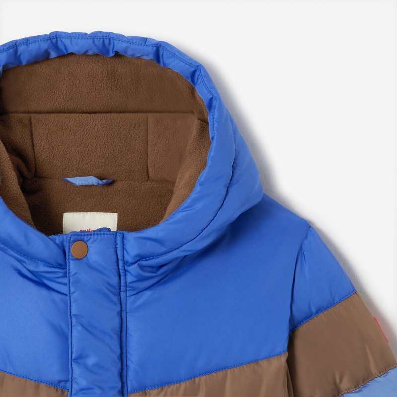 Doudoune tricolore garçon bleue marine Catimini