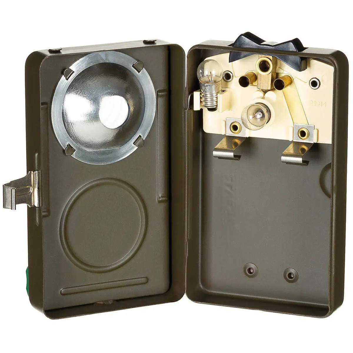 Schweizer Taschenlampe oliv
