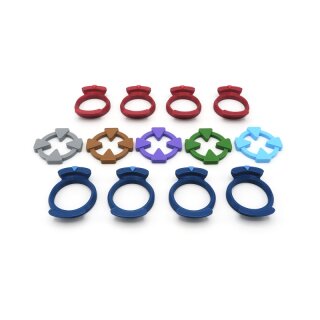 Tracker Holders & Faction Marks for Cloudspire – 13 Pieces
