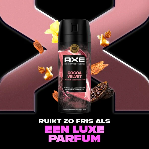 Axe Fine Fragrance Cocoa Velvet Deodorant Bodyspray 150ml