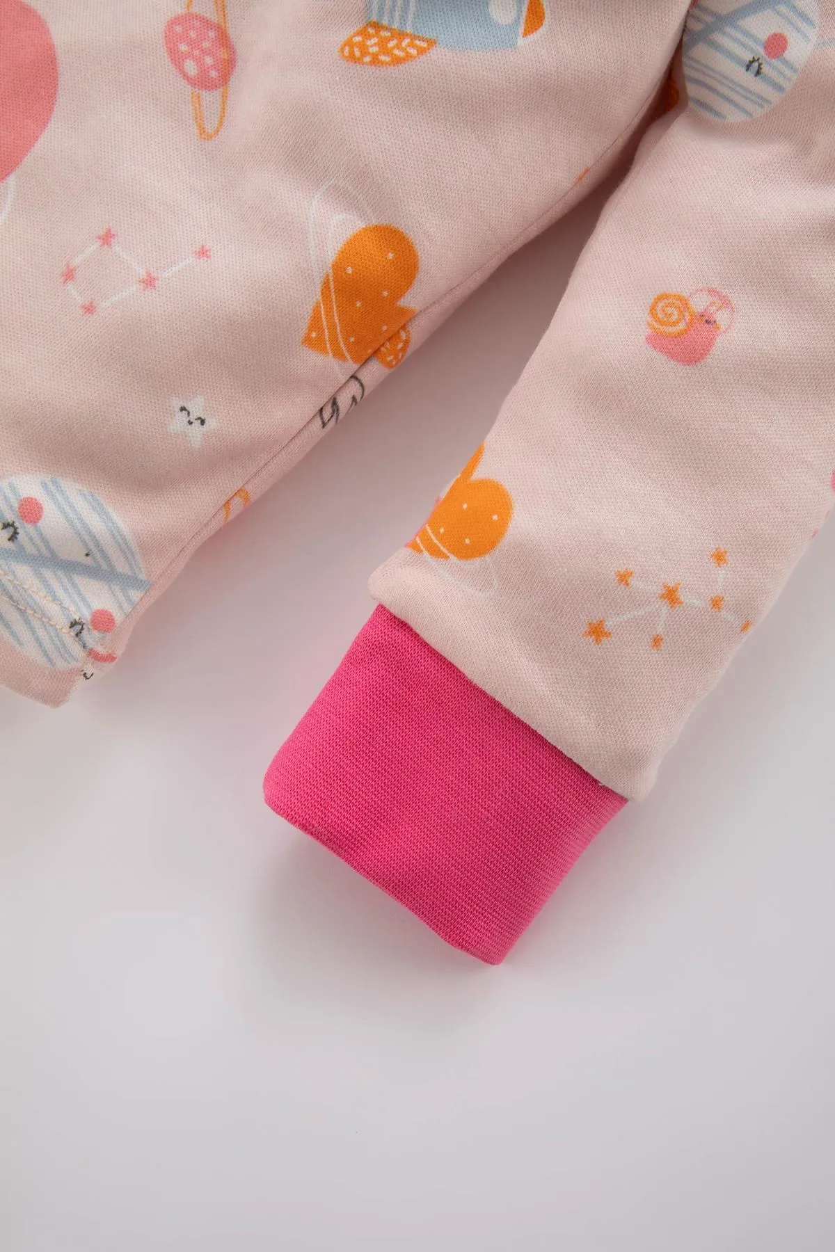 DeFacto  Gemustertes Langarm-Pyjama-Set für Baby-Mädchen B2160a523wn