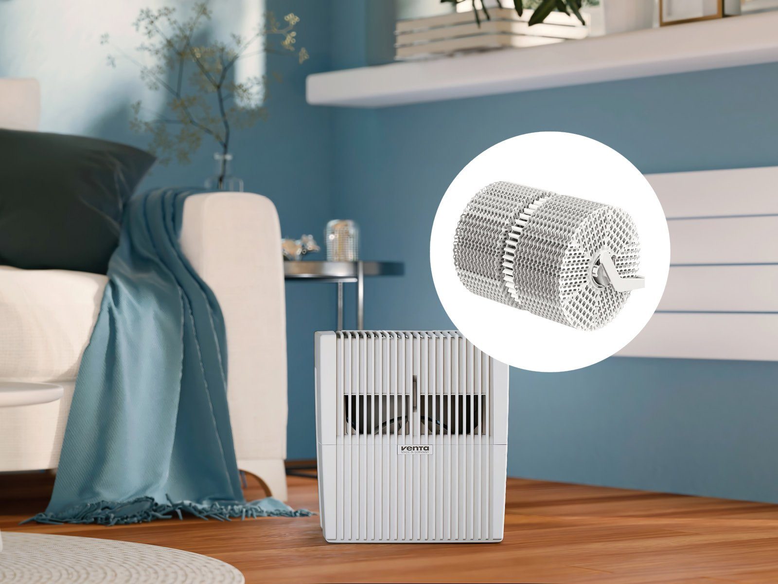 Venta Luftbefeuchter AH530/535 Original Connect, für Räume bis 45 qm, Fernsteuerbar per App, 7,00 l Wassertank