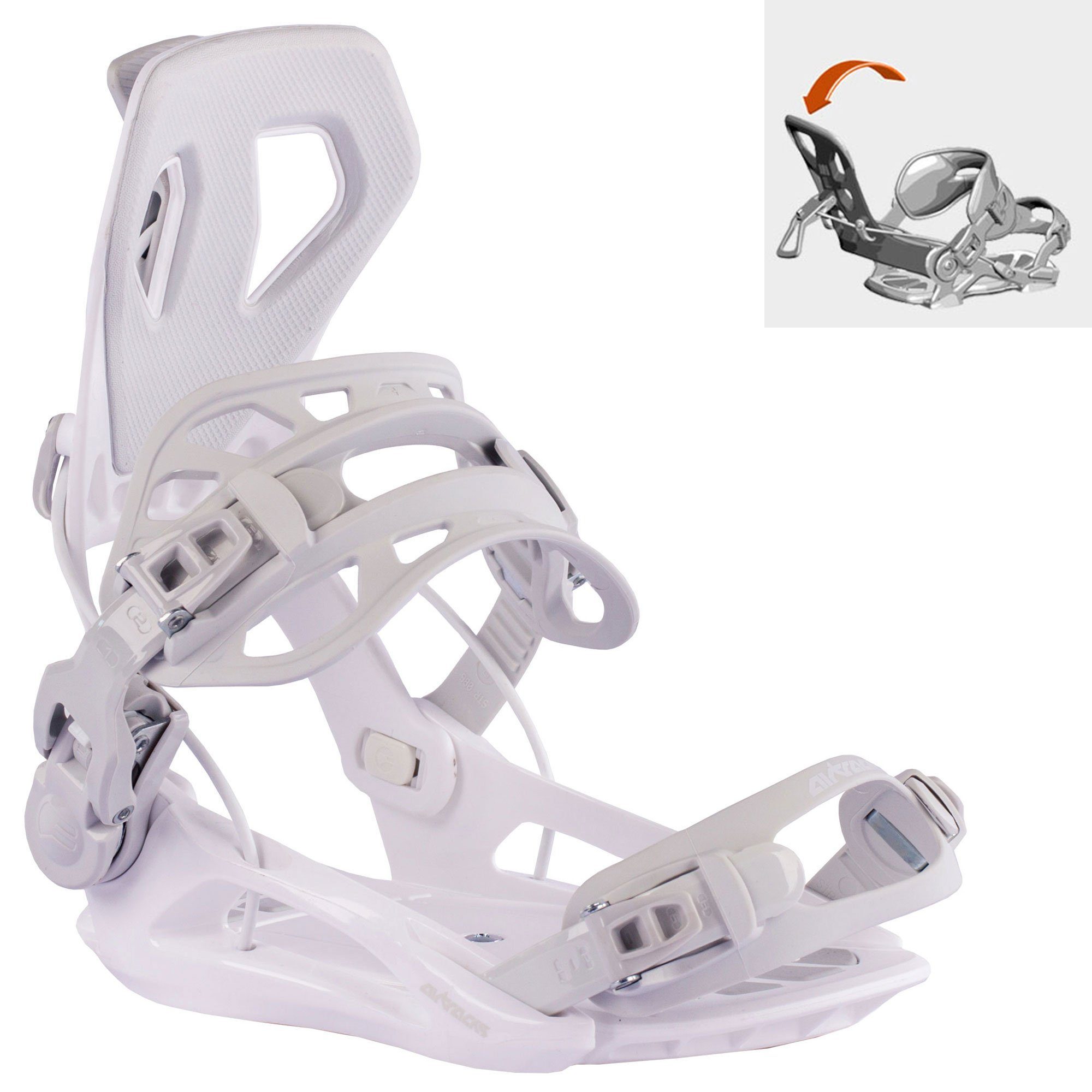 Airtracks Snowboard Damen Snowboard Set BWF (4er-Pack), Snowboard + Bindung Master W + Boots + SB Bag / 140 145 150 155 cm