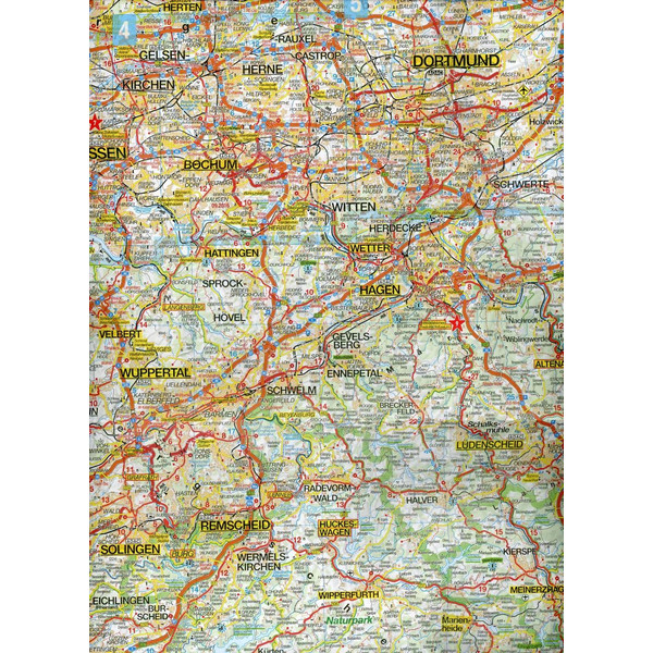 MARCO POLO Karte Deutschland Blatt 5 Nordrhein-Westfalen 1:200 000 - Straßenkarte