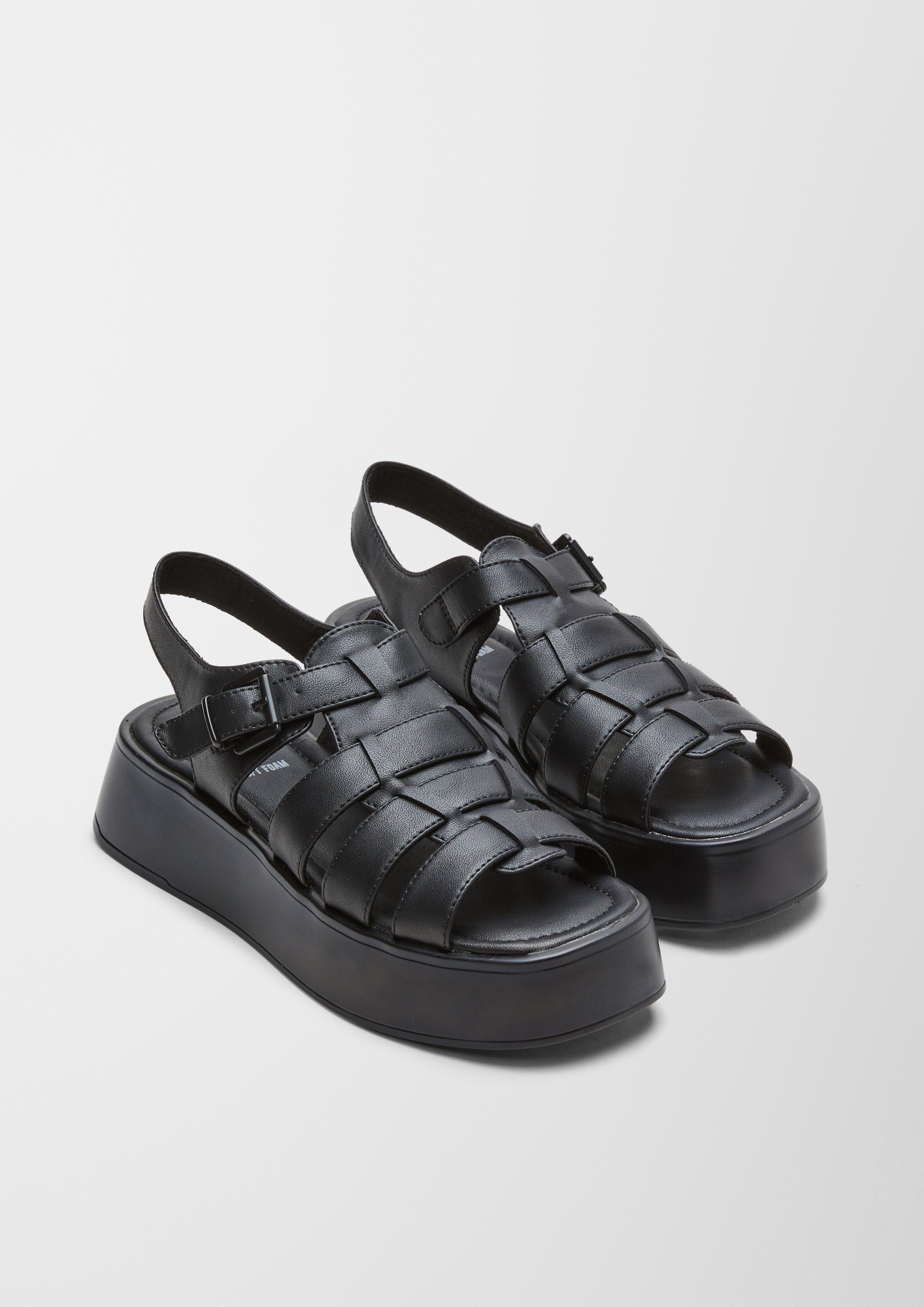 Plateau-Sandalen aus Kunstleder  6006265-001