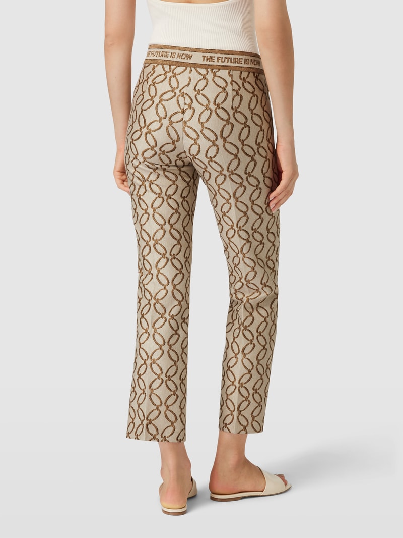 Stoffhose mit elastischem Bund Modell 'FAITH' in beige
