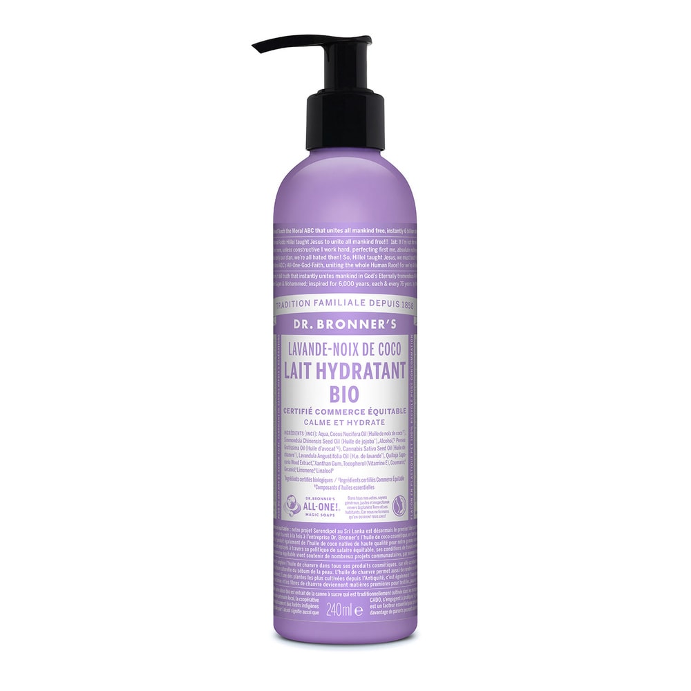 Dr Bronner's Dr Bronner's - Lait hydratant Lavande/Noix de coco - 240ml Lait hydratant