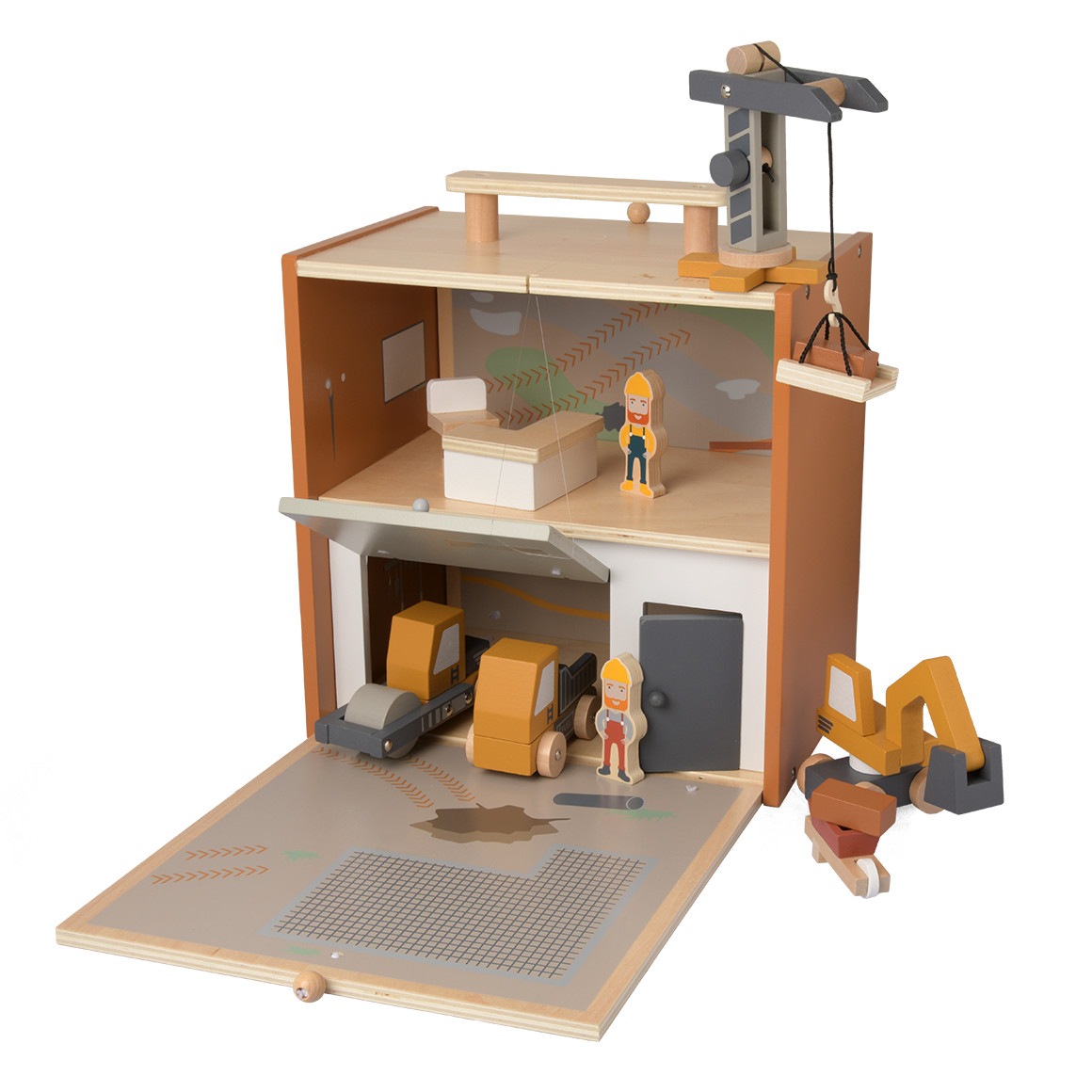 Pinolino Spielwelt Baustelle Gustav 29-teilig