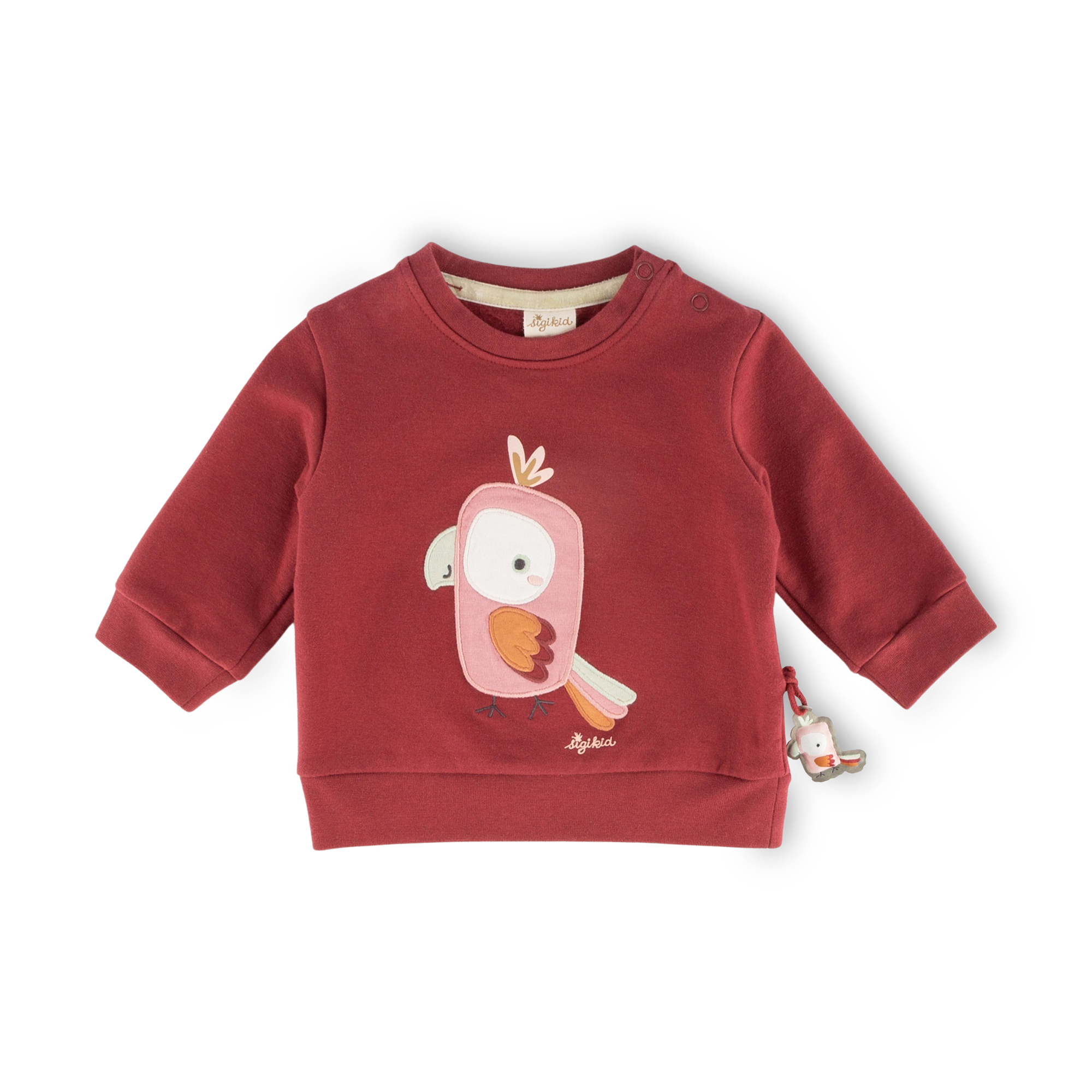Baby Sweatshirt Kakadu, dunkelrot