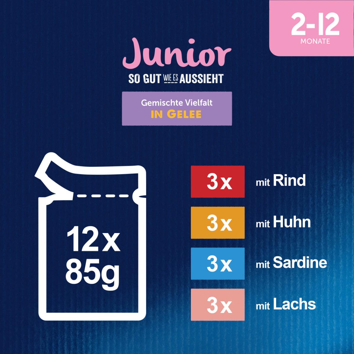FELIX So gut wie es aussieht in Gelee Junior gemischte Vielfalt 12x85g
