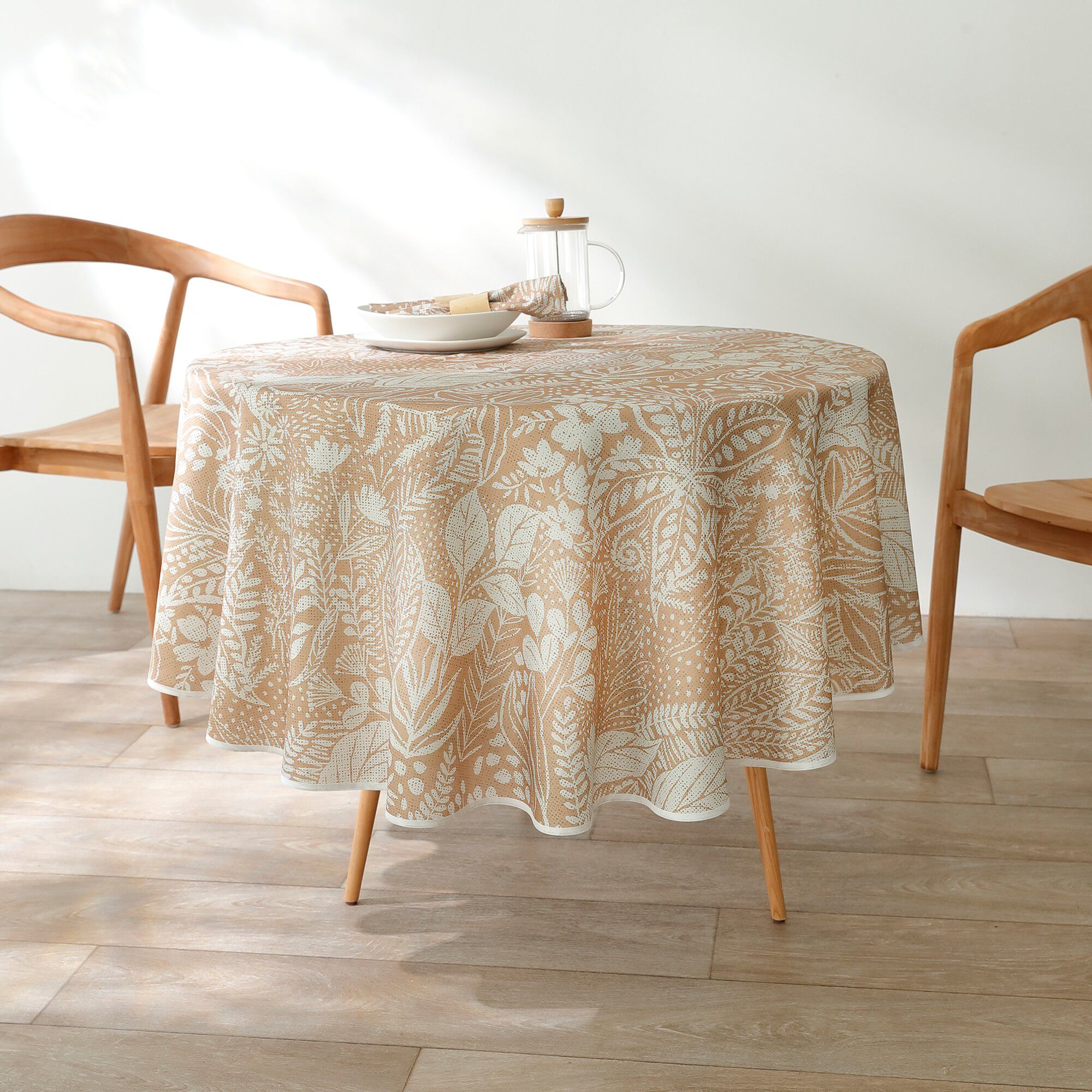 Nappe anti-taches motif floral