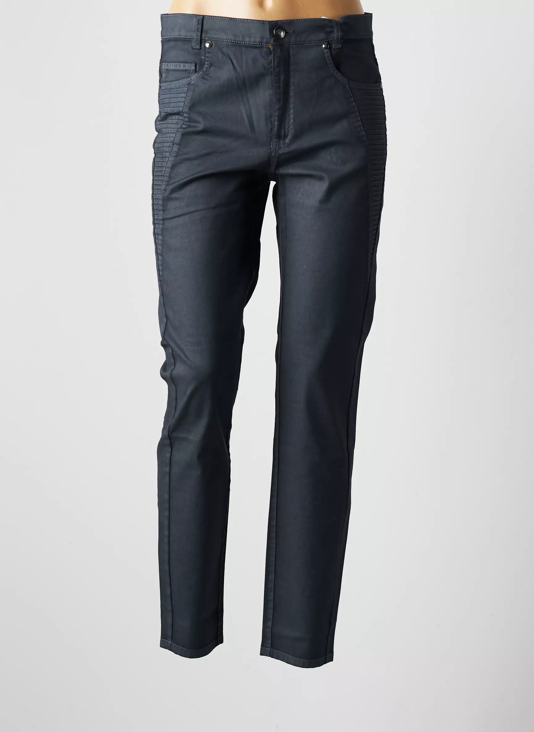 Faber Pantalons Slim Femme couleur gris