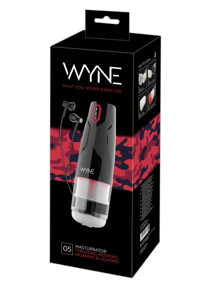 WYNE Masturbator mit Stoßfunktion Masturbator 05 in schwarz günstig kaufen 28 cm