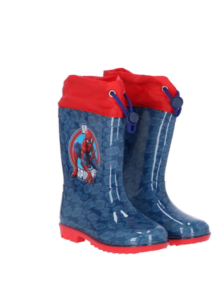 Spiderman Spiderman Regenstiefel Wasserdichte Outdoor-Gummistiefel für Kinder in Blau günstig kaufen